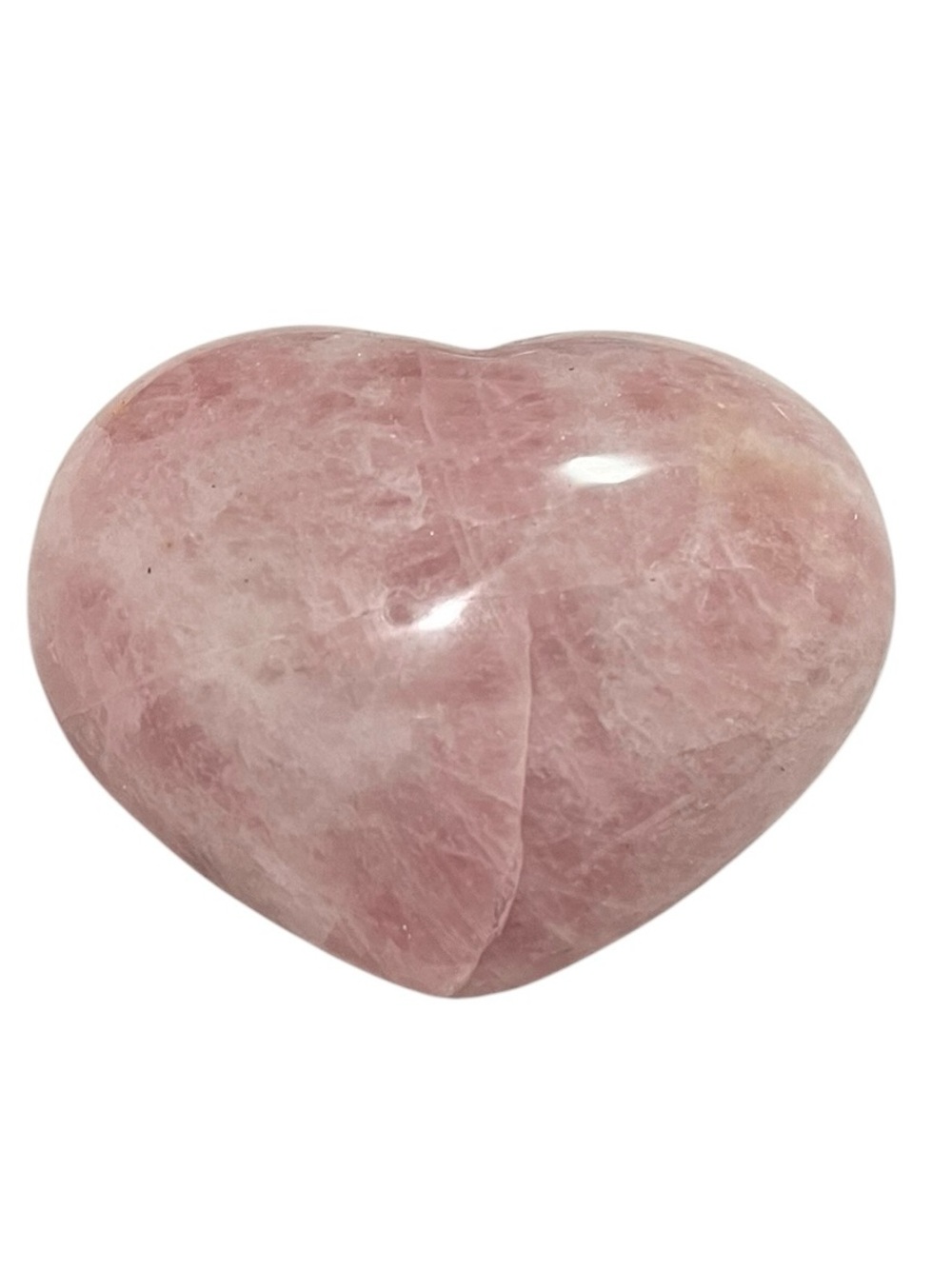 Large Polished Rose Quartz Crystal Heart "Stone of Unconditional Love" NEW